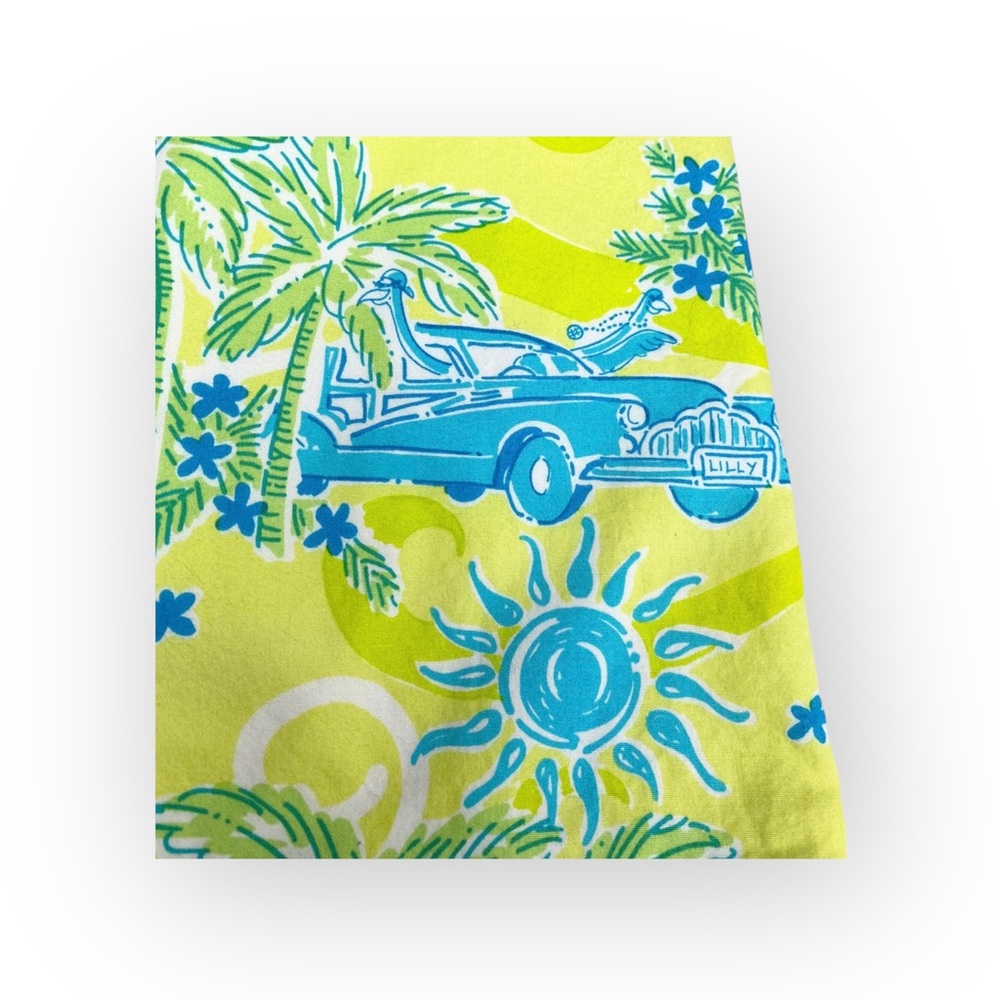HTF: Lilly Pulitzer ✦ Cruising Monkey Skirt ✦ Yellow Blue Print ✦ 6P Petite 4 6 - Picture 6 of 16